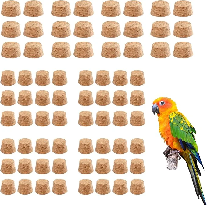 Crafted 72 Detachable Corks for Bird Chew Toys Specialty