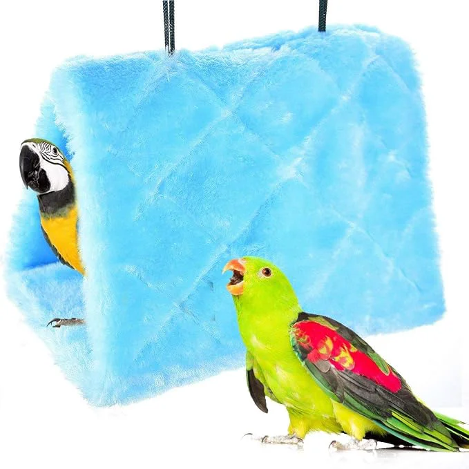 Carefully Designed MOACC Winter Warm Bird Nest House Shed Hut Hanging Hammock Finch Cage Plush Certified