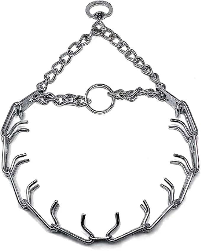 Refined Herm Sprenger Prong Dog Training Collar 3.2mm x 23in Medium Ultra-Plus Chrome Dependable