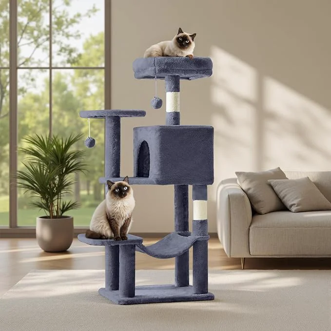 Verified Cat Tree Tower 44 Inch Small Cat Tower Selected