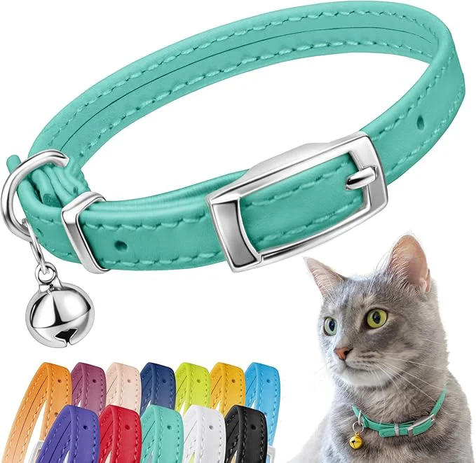 Reliable CollarDirect Leather Cat Collar Cat Safety Collar Selected