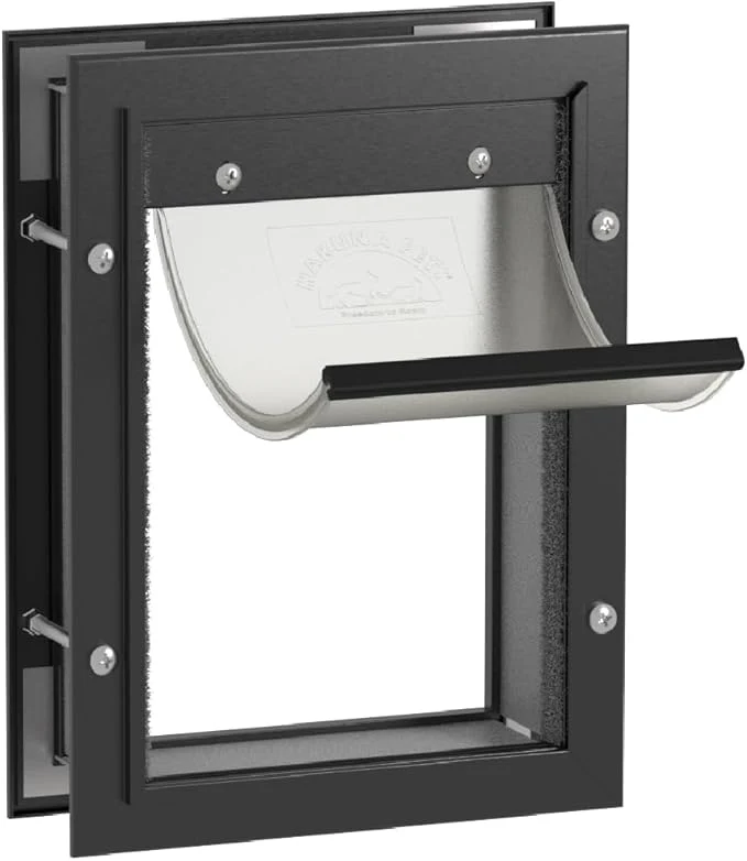 Classic Hakuna Pets Deluxe Aluminum Pet Cat and Dog Door Quality