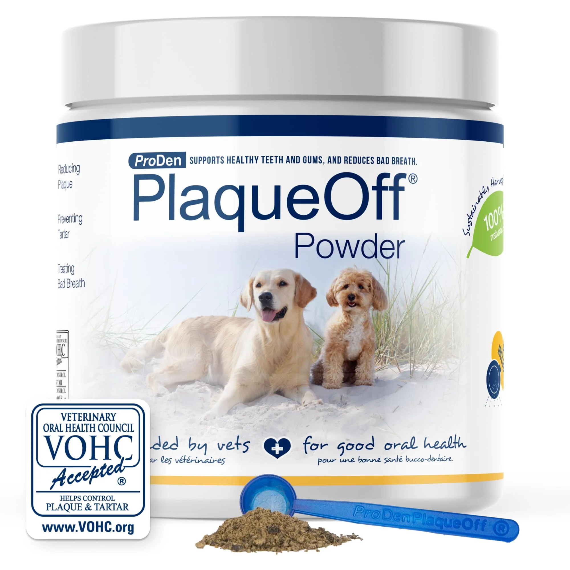 Prestigious ProDen PlaqueOff Powder for Pets Natural Dental Care Dogs Cats 420g Exceptional