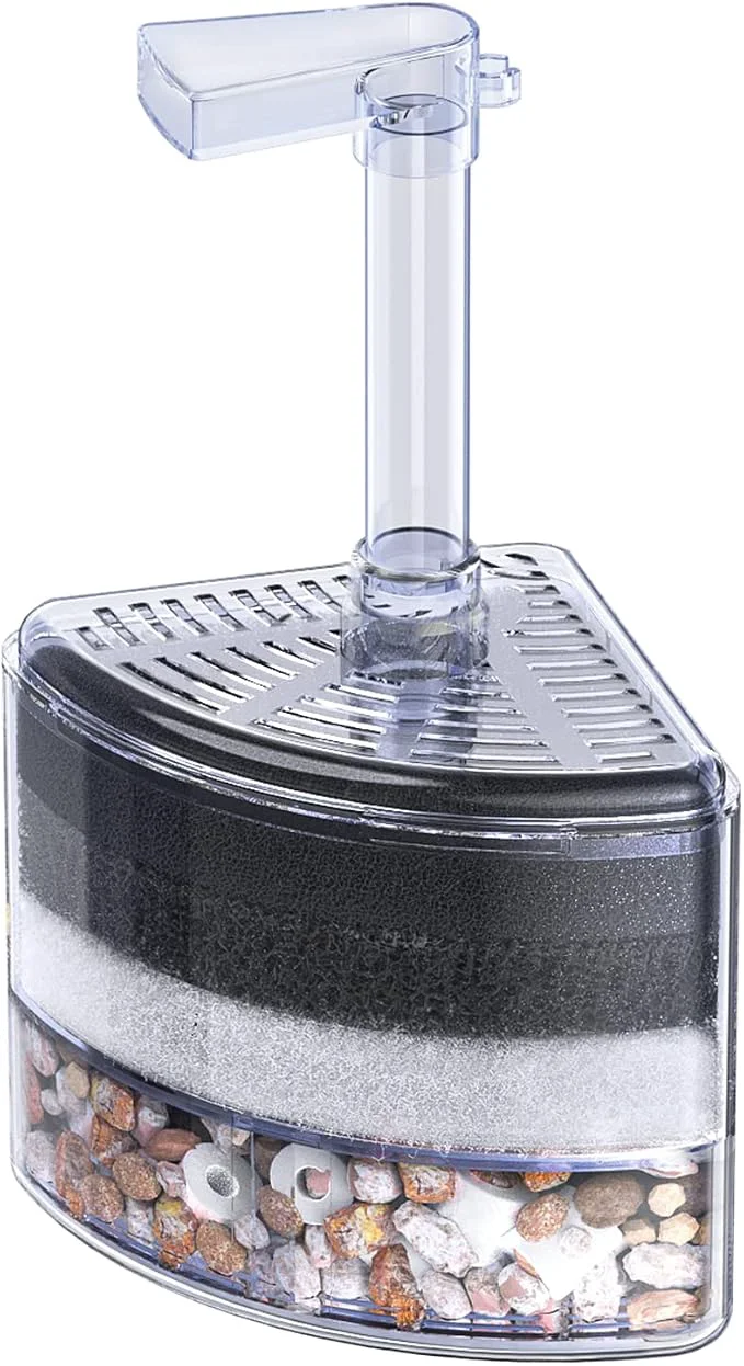 Advanced Pawfly Aquarium Corner Sponge Filter Quiet Betta Fry Shrimp and Small Fish Bio Luxury