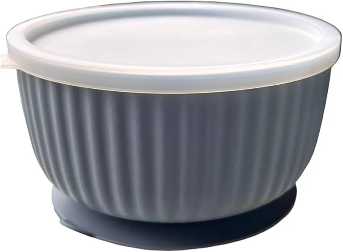 Next-Generation Cat Bowls with Suction Cup 400ml with Silicone Lid — d Silicone Pet Dish with Non-Slip Bottom for Dry Food Wet Food and Water — Silicone Water Bowl for Small Dog Rabbit Kittens Darkgrey About ThisOverview Original