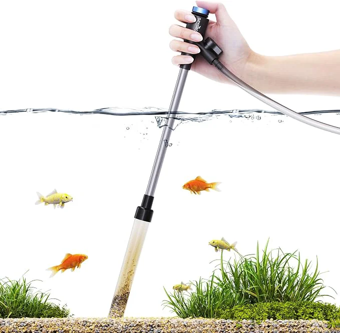 Detailed Gravel Vacuum for Aquarium Fish Tank Cleaner Kit Mini Manual Fishtank Vacuum Soft