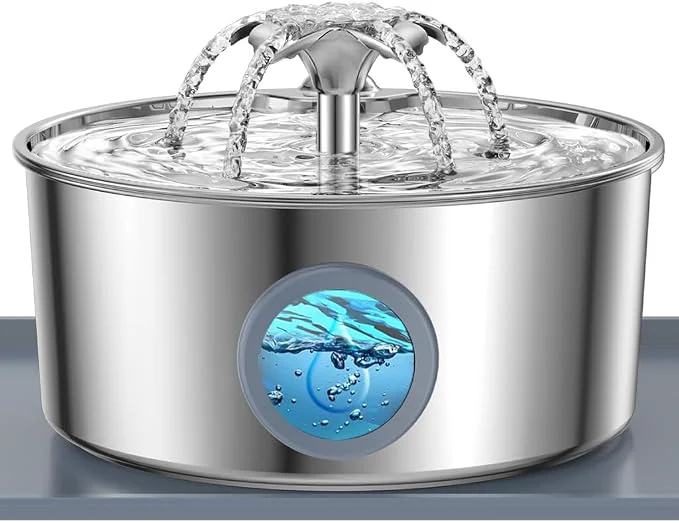 Comfortable Stainless Steel Cat Water Fountain Refined