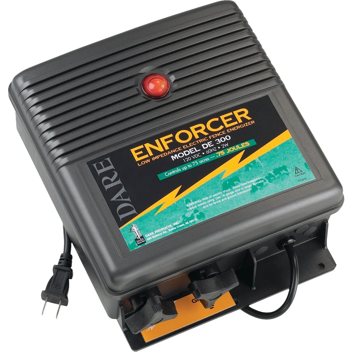 Easy-to-Use Dare .75 Joule Plug-in Fence Energizer Effective