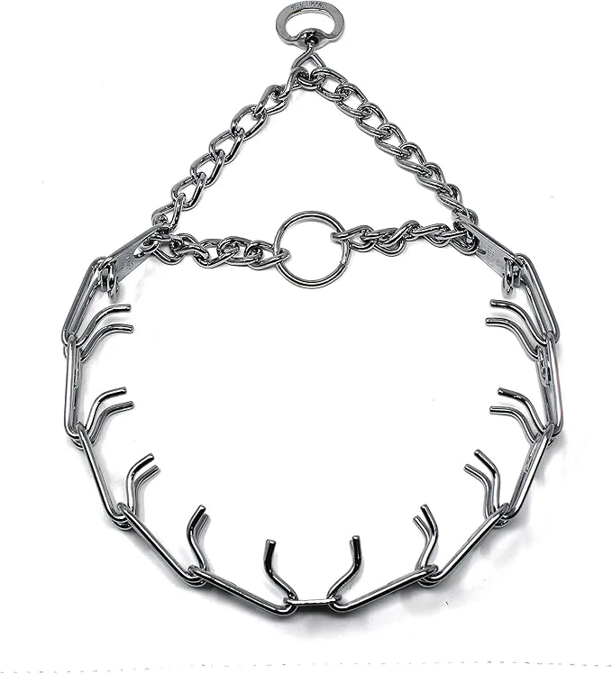 Minimalist Herm Sprenger Prong Dog Training Collar 22in x 3.0mm Medium Ultra-Plus Chrome Efficient
