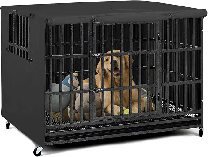 Certified Explore Land Dog Crate Cover Heavy Duty Polyester Pet Kennel Sunshade Universal Classic