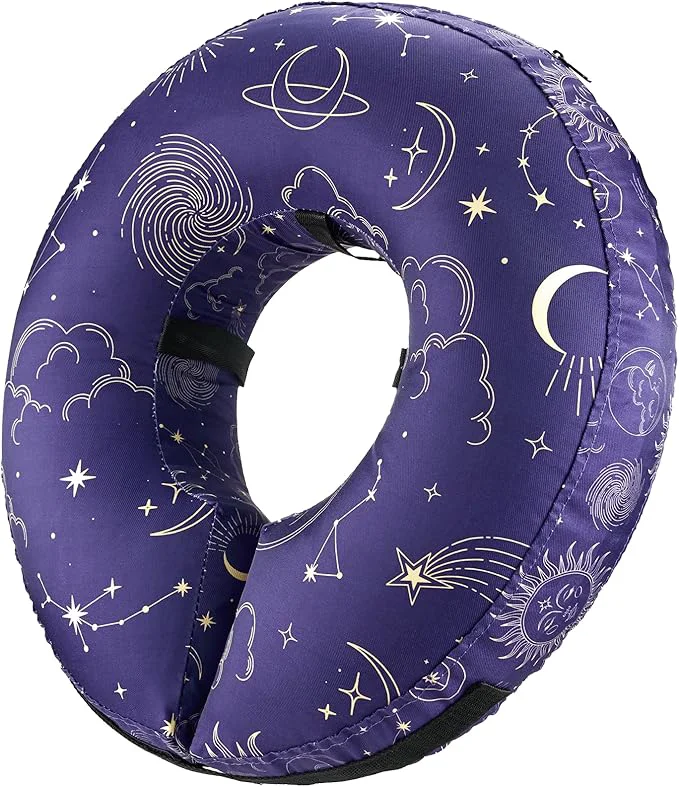 Convenient BENCMATE Inflatable Dog Cone Collar Soft Dog Cone Secure