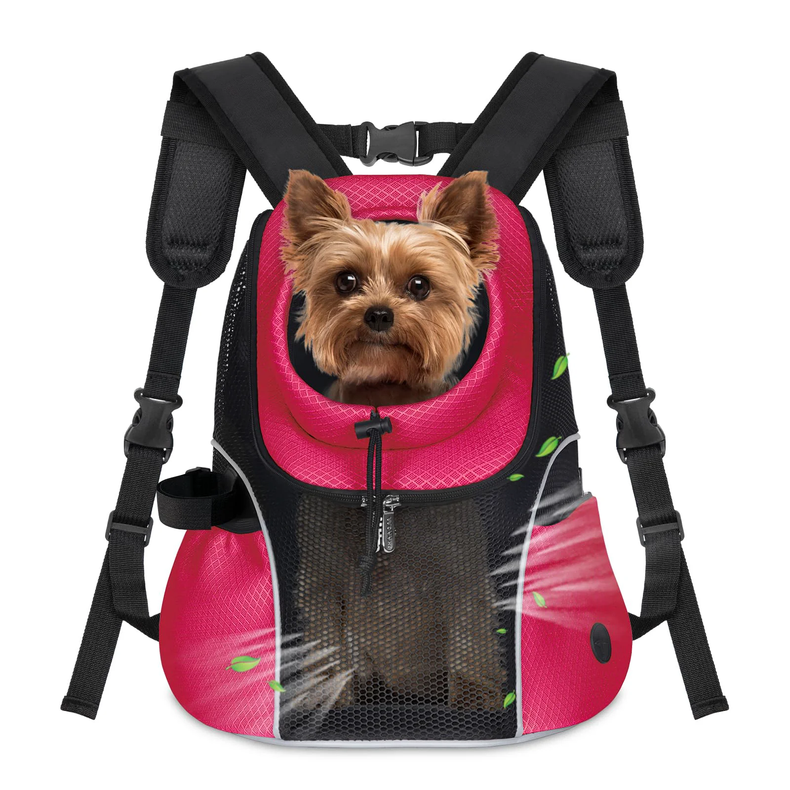 Solid WOYYHO Pet Dog Carrier Backpack M 5-9 lbs - Front Back Ventilated Travel Backpack - Rethink Pink Unique