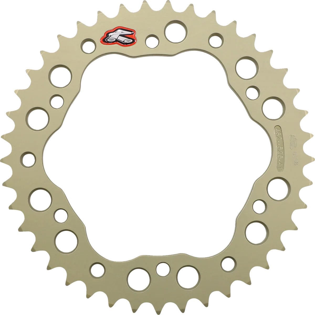 Crafted RENTHAL Rear Sprocket - Aluminum - 43 Tooth - Ducati 462--520-43P-HA Genuine