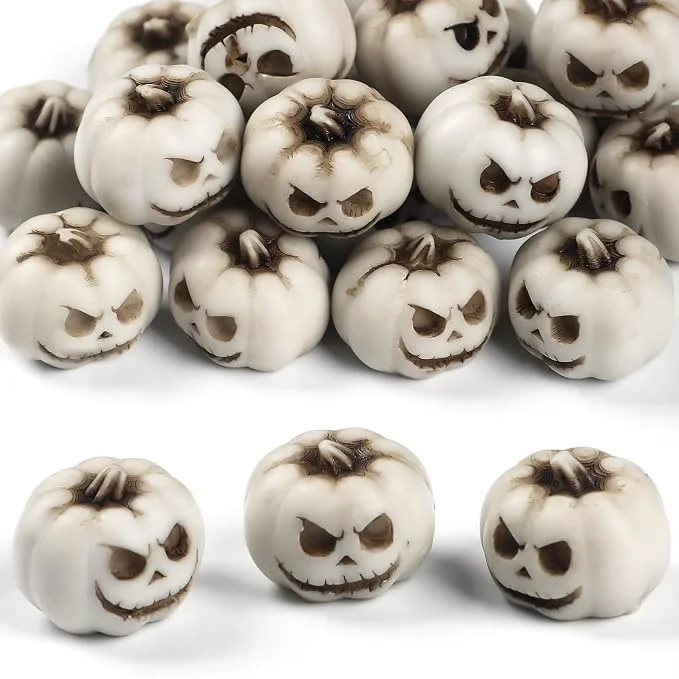 High-End Uniclife 20 Pcs Halloween Mini Pumpkin Decorations Halloween Fish Tank Decor High-Grade