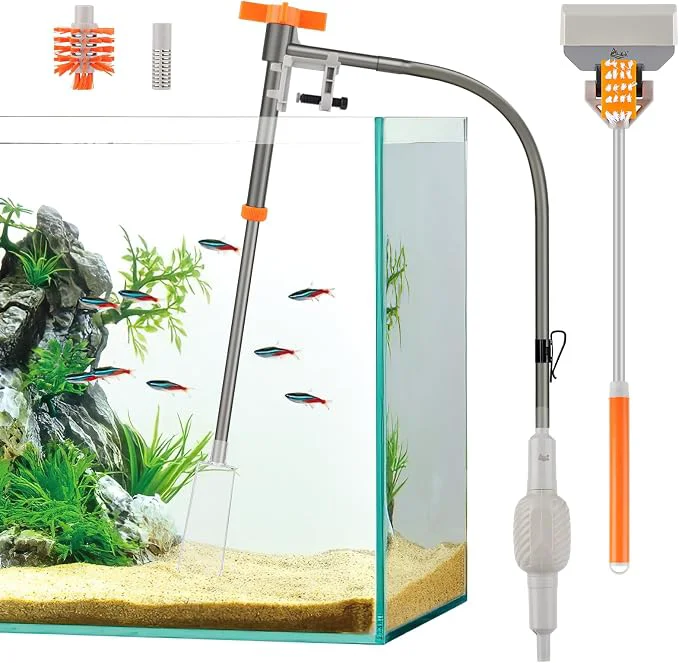 Sophisticated AQQA Aquarium Siphon Vacuum Cleaner Kit Advanced