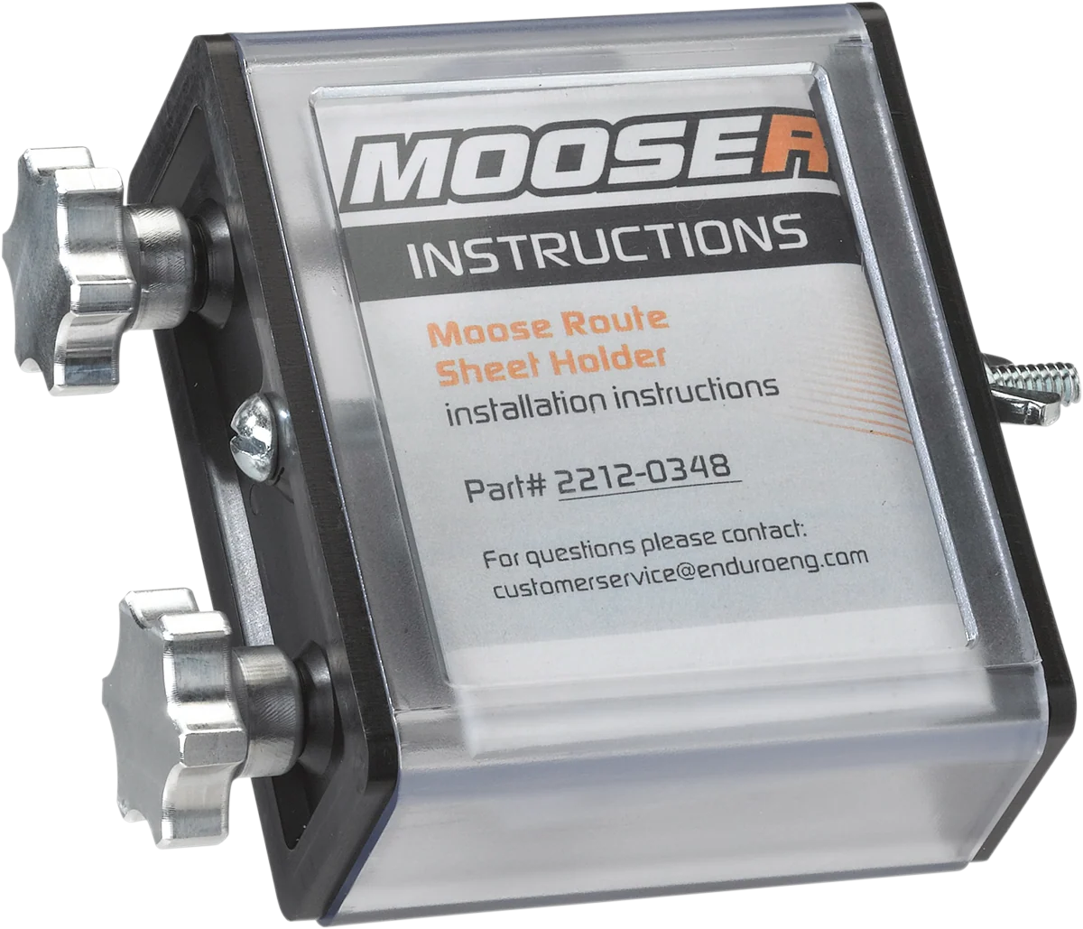 Expertly Made MOOSE RACING Side Load Route Sheet Holder - 2.25 x 2.50 14-053 Professional