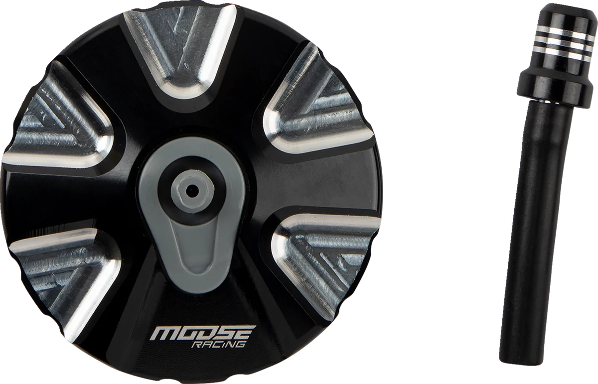 Outstanding MOOSE RACING Aluminum Gas Cap - Black - Gas Gas T03-5111BK Durable