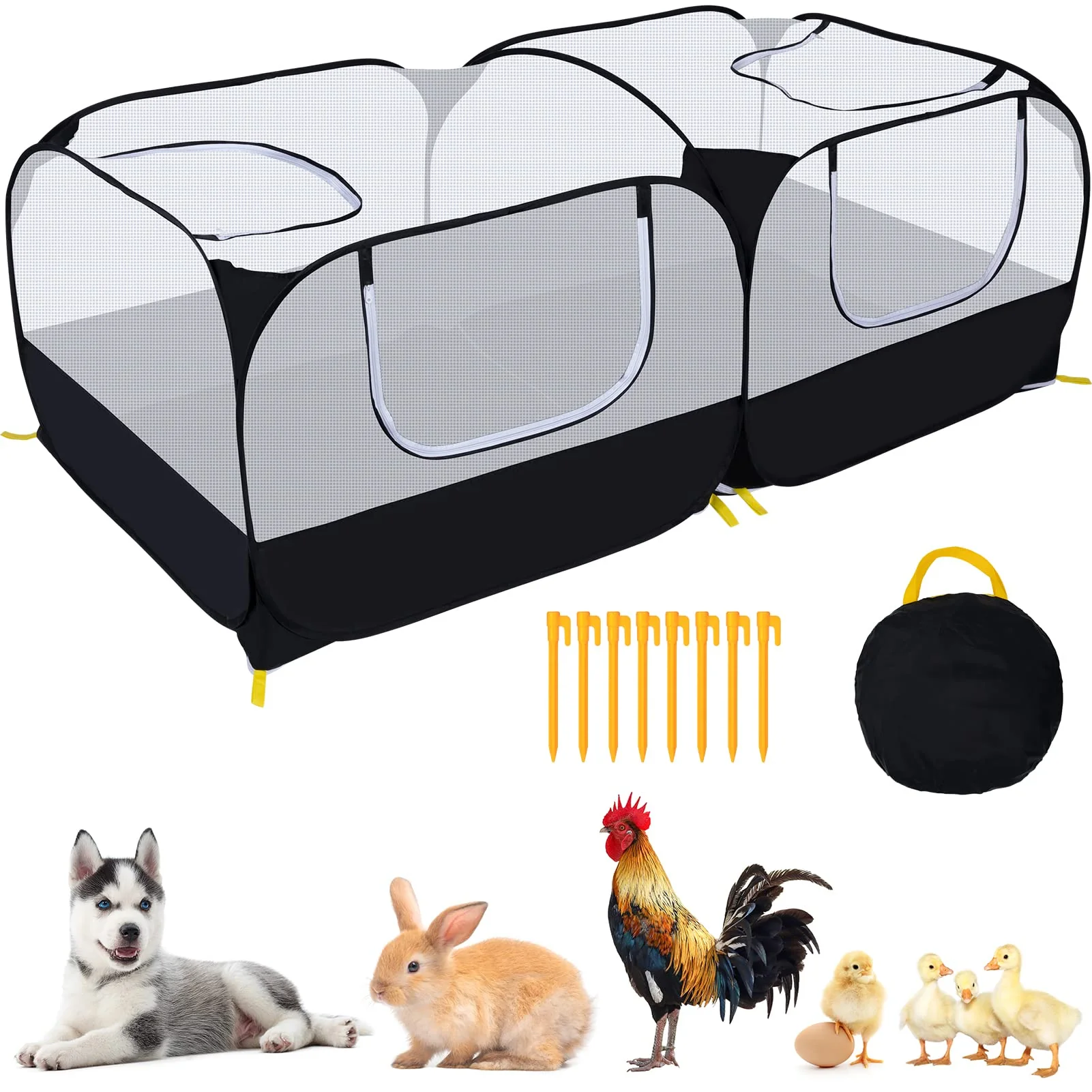 Fashionable Ineariu Small Animals Playpen – Large Foldable Pet Cage Tent with Detachable Bottom Verified
