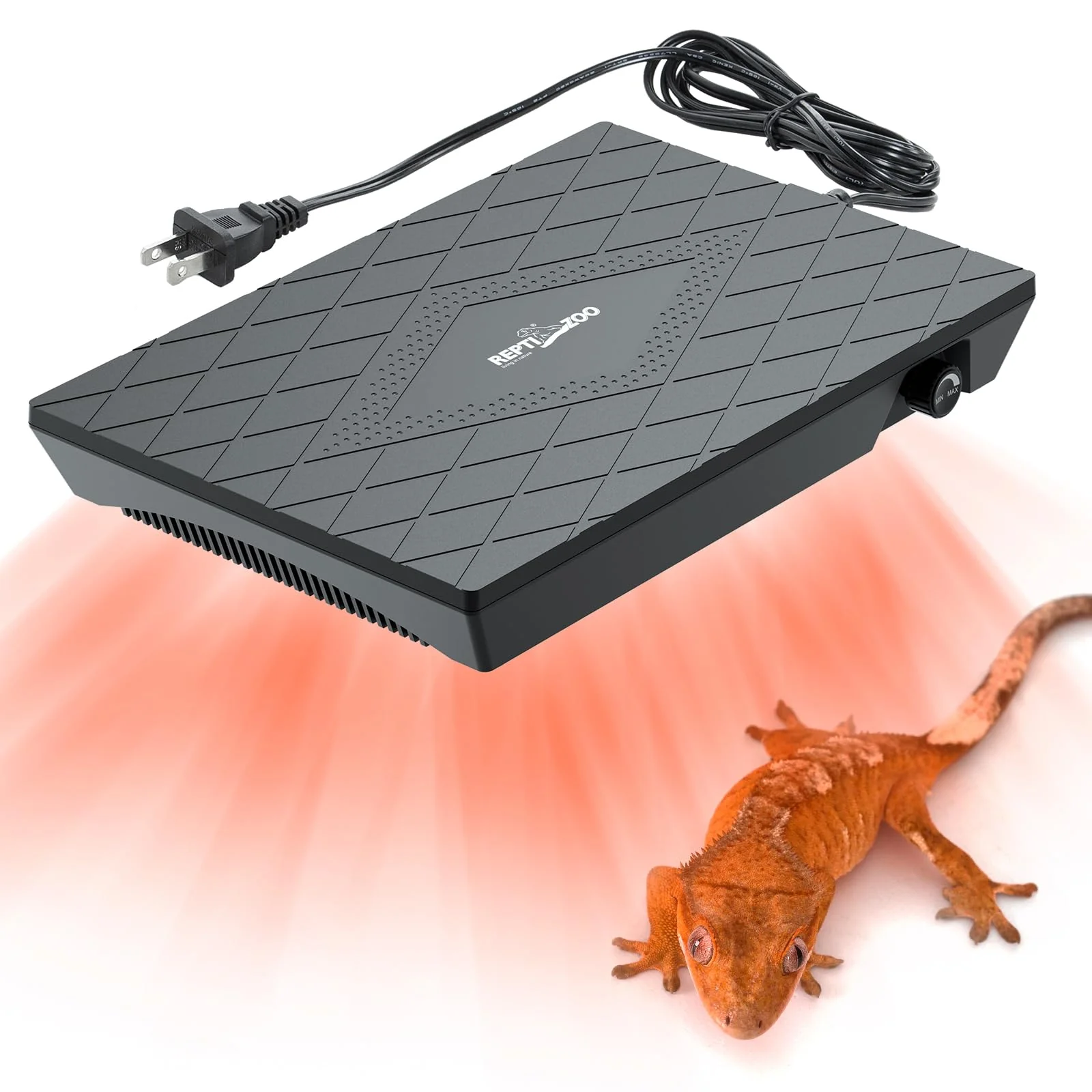 Top-Quality REPTI ZOO Reptile Heat Panel — Adjustable Temperature Heating Plate for Hermit Crabs Leopard Geckos Turtles More Certified