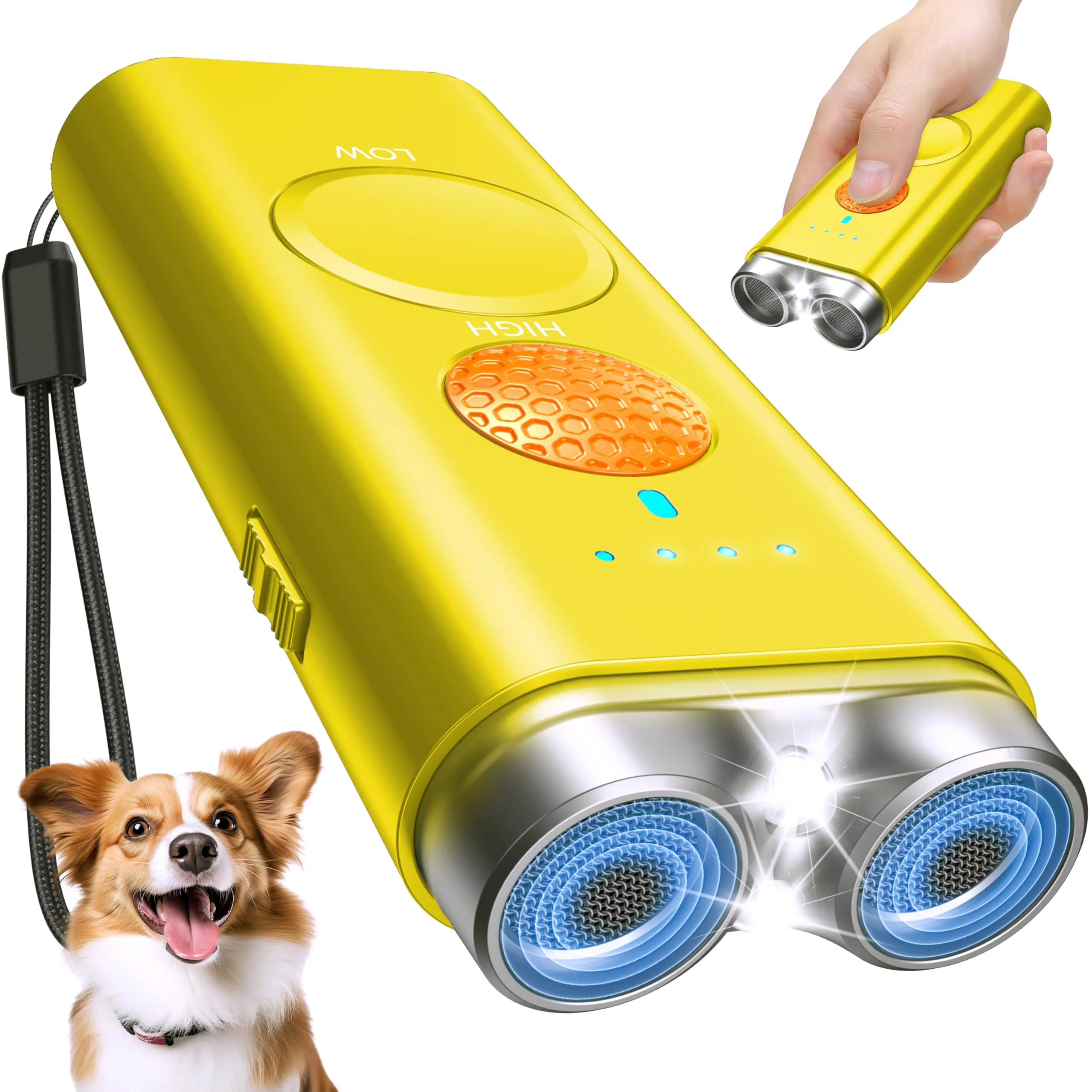 Specialty Saigain Dog Bark Deterrent Device – Humane Ultrasonic Bark Control for Indoor Outdoor Use Green