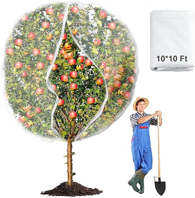 Healthy 10 x 10ft Extra Large Fruits Tree Netting Garden Mesh Insect Tree Cover Verified