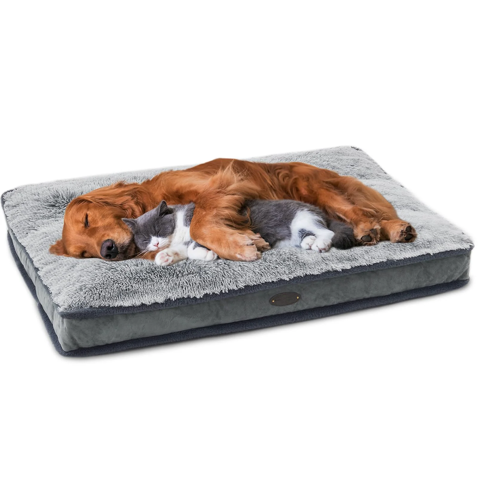 Casual DEBANG HOME Deluxe Plush Dog Bed for Medium Dogs – Waterproof Removable Cover Non-Slip Bottom 36x23 Grey Trusted