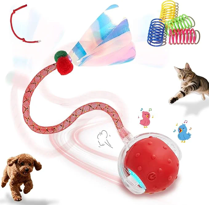 Excellent Interactive Cat Toys Ball for Indoor Cats Automatic Cat Toy Genuine
