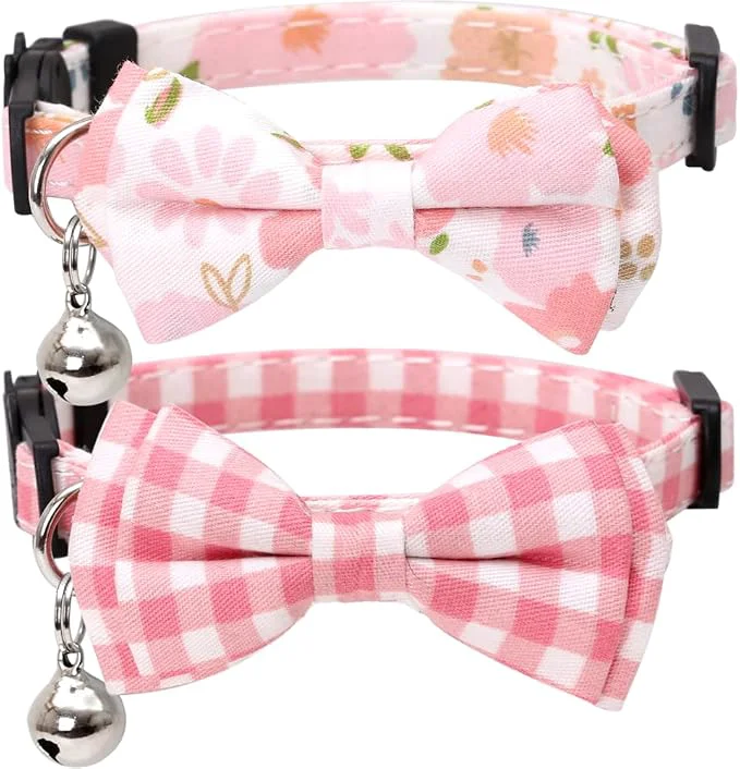 User-Friendly 2 Pack Set Cat Collar Breakaway Specialty