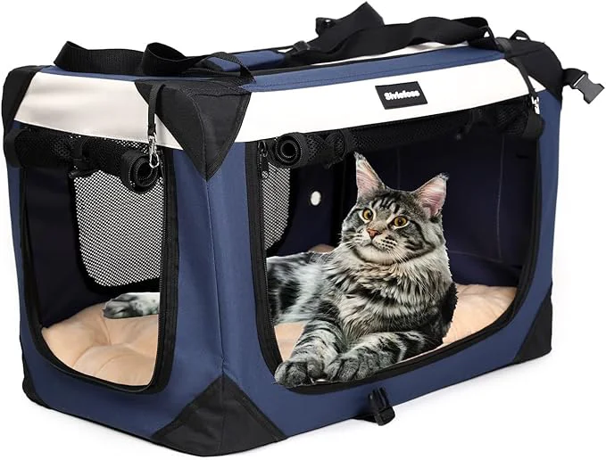 Artisan Collapsible Dog Travel Crate Portable Soft-Sided Pet Carrier Extra Large Cat Efficient