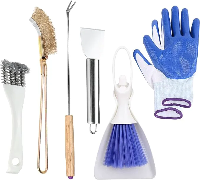 Flexible 6pcs Set Bird Cage Cleaner Kit Carefully Designed