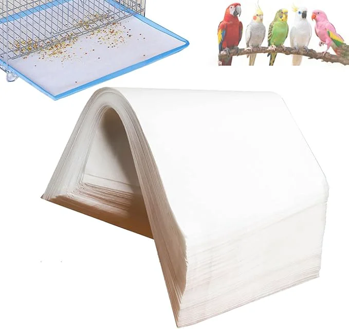 User-Friendly Bird Cage Liners-100PCS-11'' X 20''Disposable Non-WovenBird Cage Tray Liners Artisan