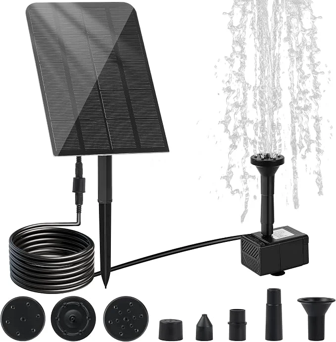 Powerful Solar Water Fountain for Bird Bath Solar Water Pump Reliable