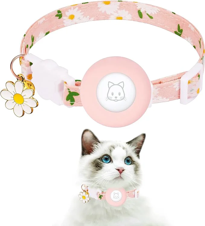 Safe Airtag Cat Collar JXFUKAL Kitten Collar Breakaway Selected