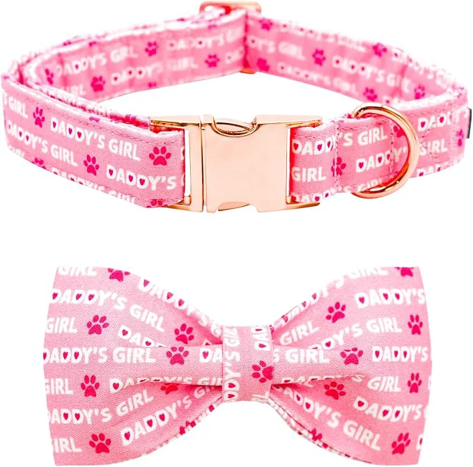 Verified Lionheart glory Dog Bow Collar Valentine's Day Dog Collar Excellent
