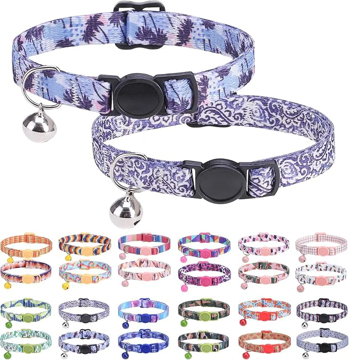 User-Friendly Breakaway Cat Collars for Girl Boy Cats Spring Summer All Weather Cat Collar Elite