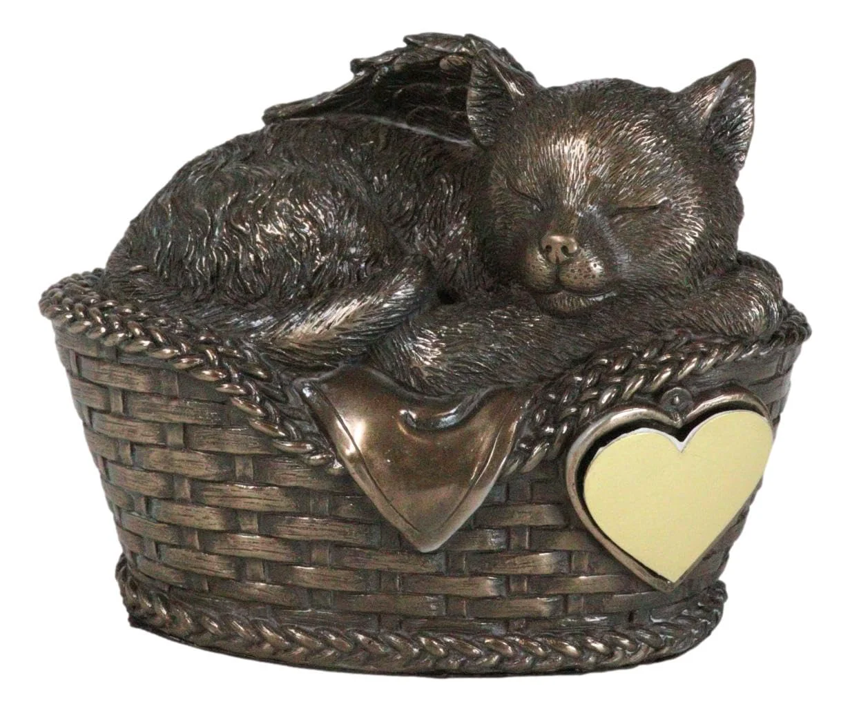 Powerful Ebros Gift Heavenly Angel Cat Urn – 6.5-Inch Pet Memorial Statue Hand-Painted Resin Versatile