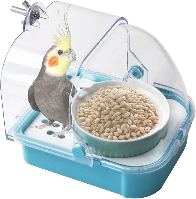 Healthy 2 in 1 No Mess Bird Feeder Bird Cage Feeder Fast