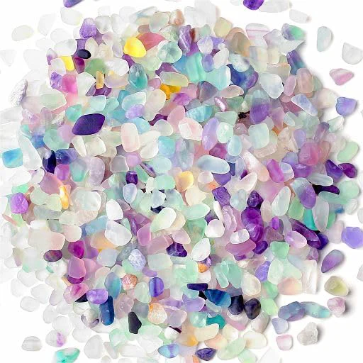 Unique YATOJUZI 1.5lb Fluorite Aquarium Gravel Rocks Natural Tumbled Healing Crystal High-Performance