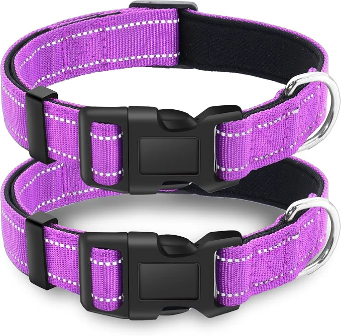 Sustainable 2 Pack Reflective Dog Collar Prestigious