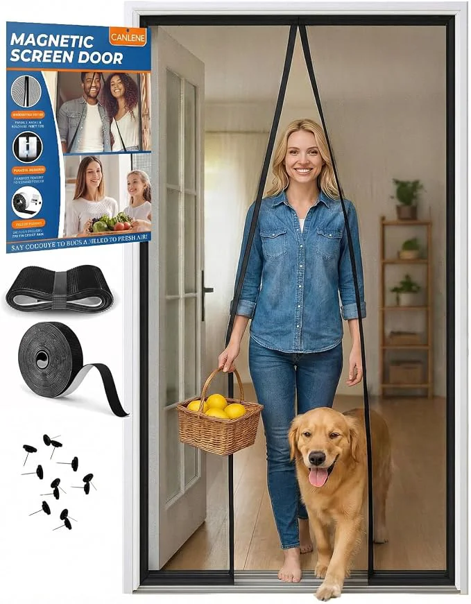 Durable Premium Magnetic Screen Door Heavy-Duty Reinforced Mesh Ultra-Dense Weave Practical
