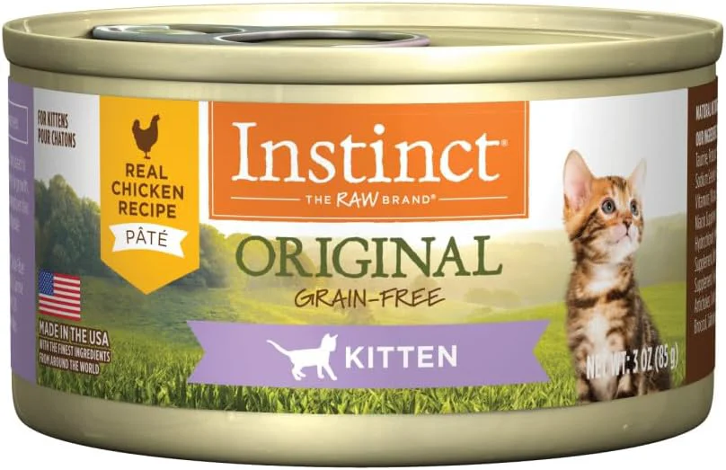 Trusted Instinct Kitten Wet Cat Food Pate Grain- - Chicken 3 oz. Cans Pack of 24 Optimized