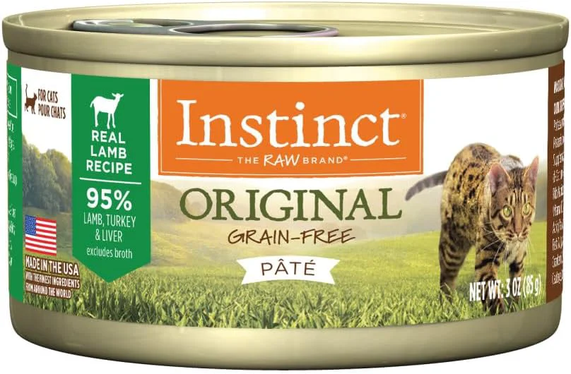 Comfortable Instinct Pate Wet Cat Food Grain Recipe - Lamb 3 oz. Cans Pack of 24 Top-Quality