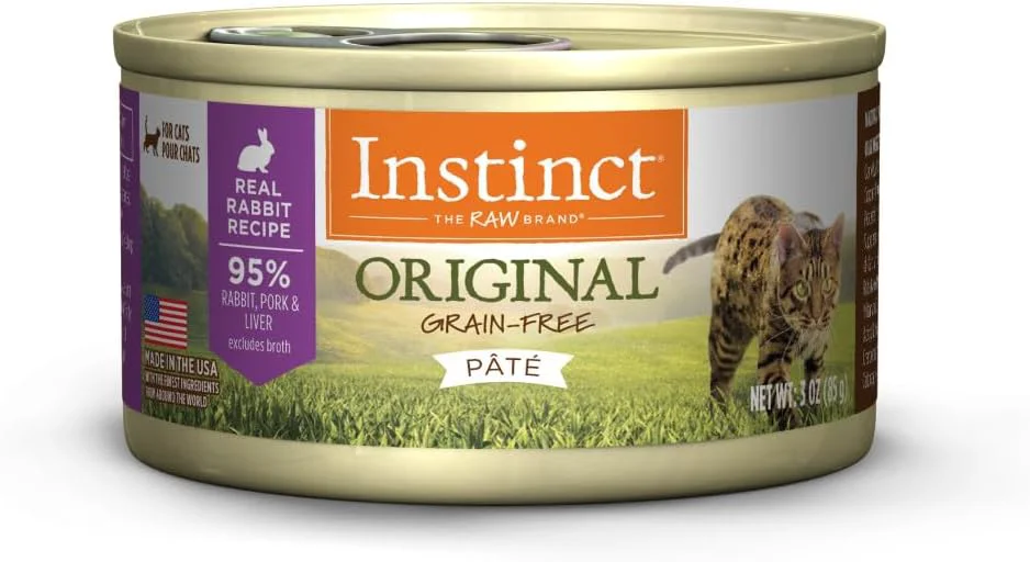 Innovative Instinct Grain Rabbit Recipe Natural Wet Canned Cat Food 3 oz. Cans Case of 24 Versatile