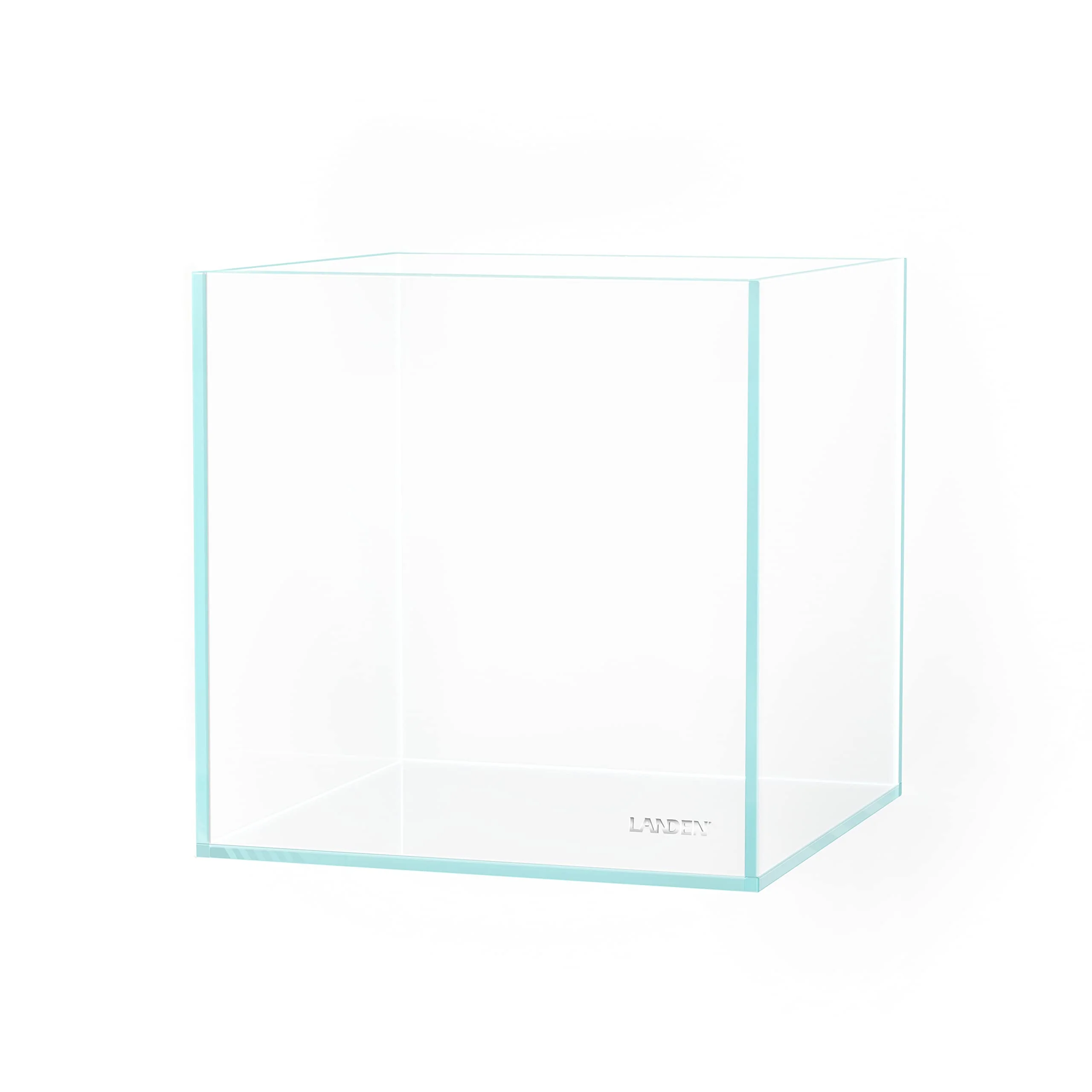 Efficient LANDEN 20C 2-Gallon Cube Rimless Low-Iron Glass Aquarium Tank – Compact Betta Habitat Trendy