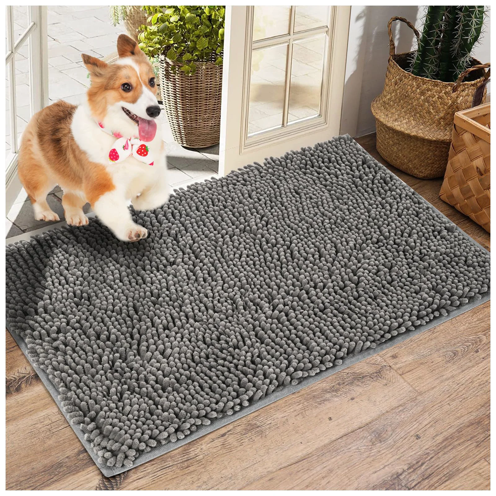 Fine Crafted LWYYQB Washable Soft Microfiber Mud Mats for Dogs – Large Non-Slip Entry Rugs Prestigious