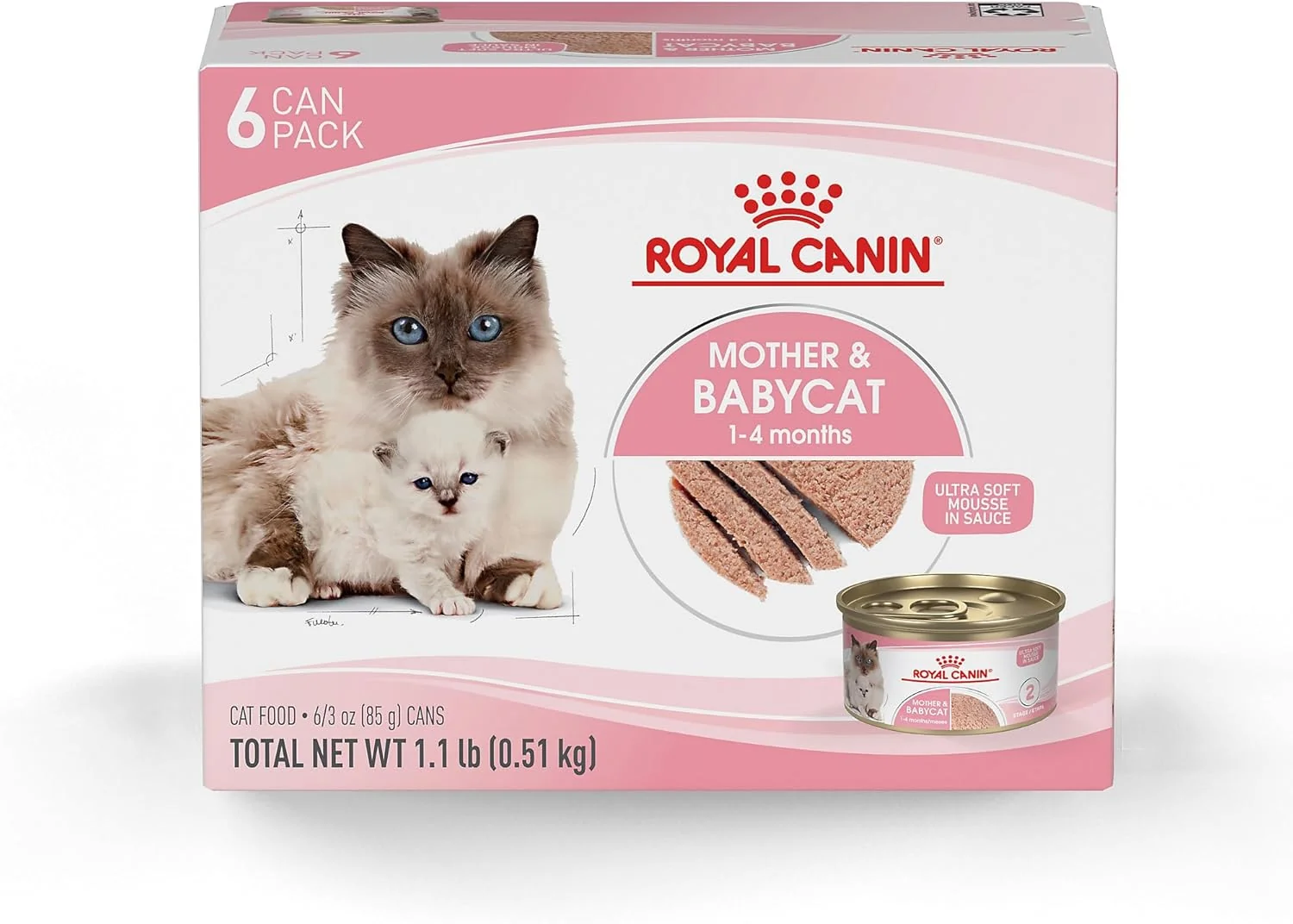 Fashionable Royal Canin Feline Health Nutrition Mother Babycat Ultra Soft Mousse in Sauce Wet Canned Cat Food Supports Healthy Digestion and Brain Development 3 oz 6 Pack High-Quality