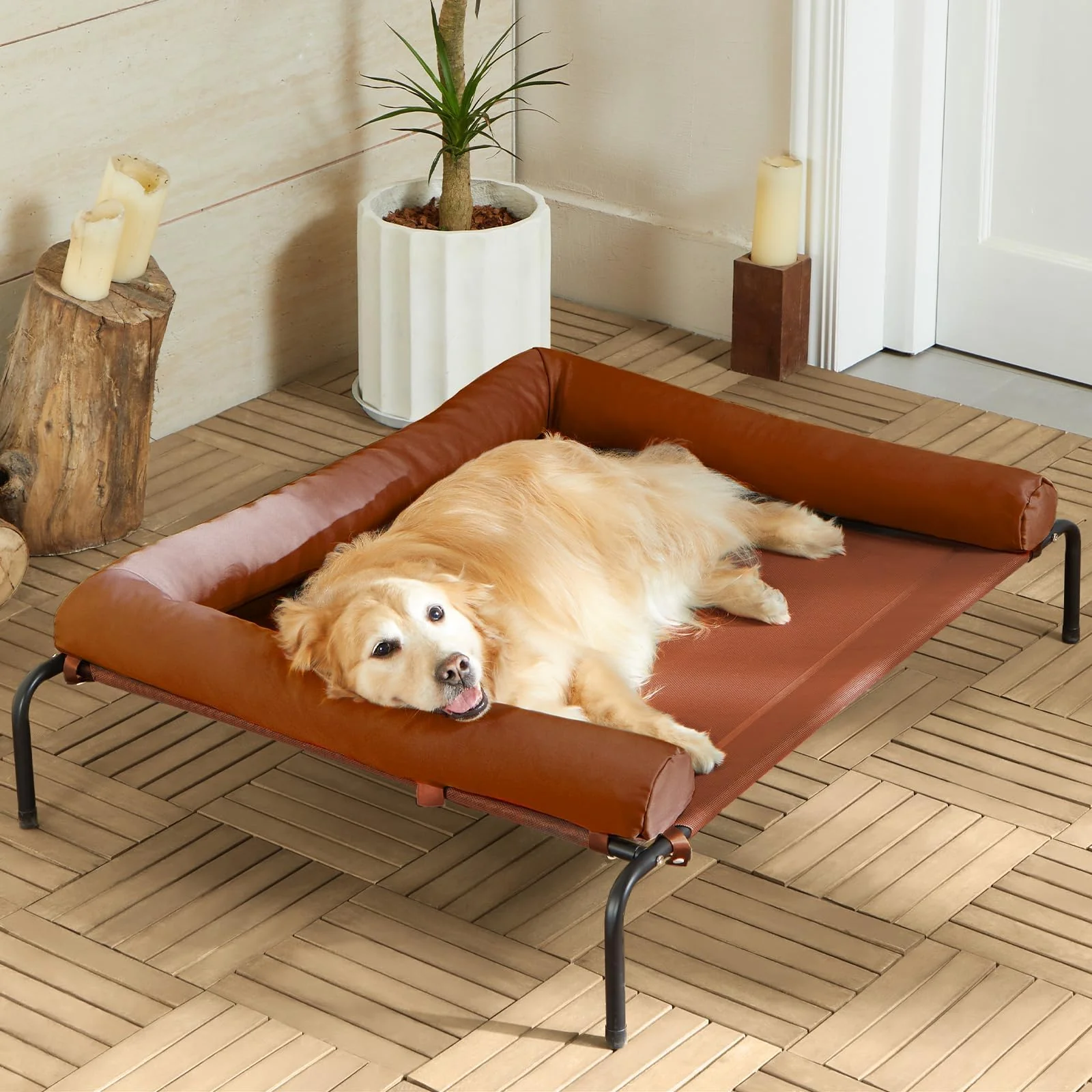 World-Class RRPETHOME Large d Cooling Dog Bed – Chew-Proof Outdoor Pet Cot with Breathable Mesh Long-Lasting