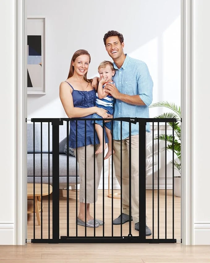 Fashionable keny 36 Extra Tall Baby Gate for Doorways Fits Openings 29.7 to 46 Wide Solid