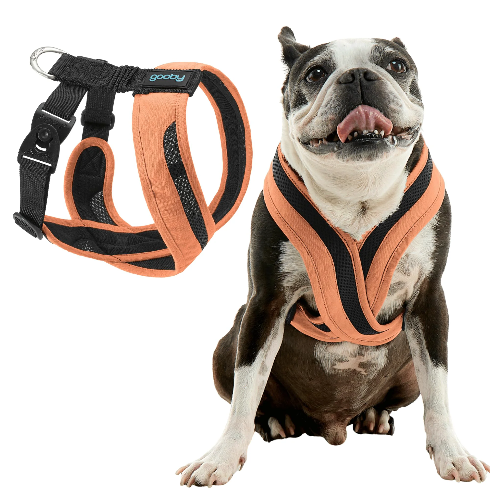 Breathable Gooby Comfort X One Dog Harness - Escape- Choke- for Small Medium Dogs Atlanta Peach Medium High-Performance
