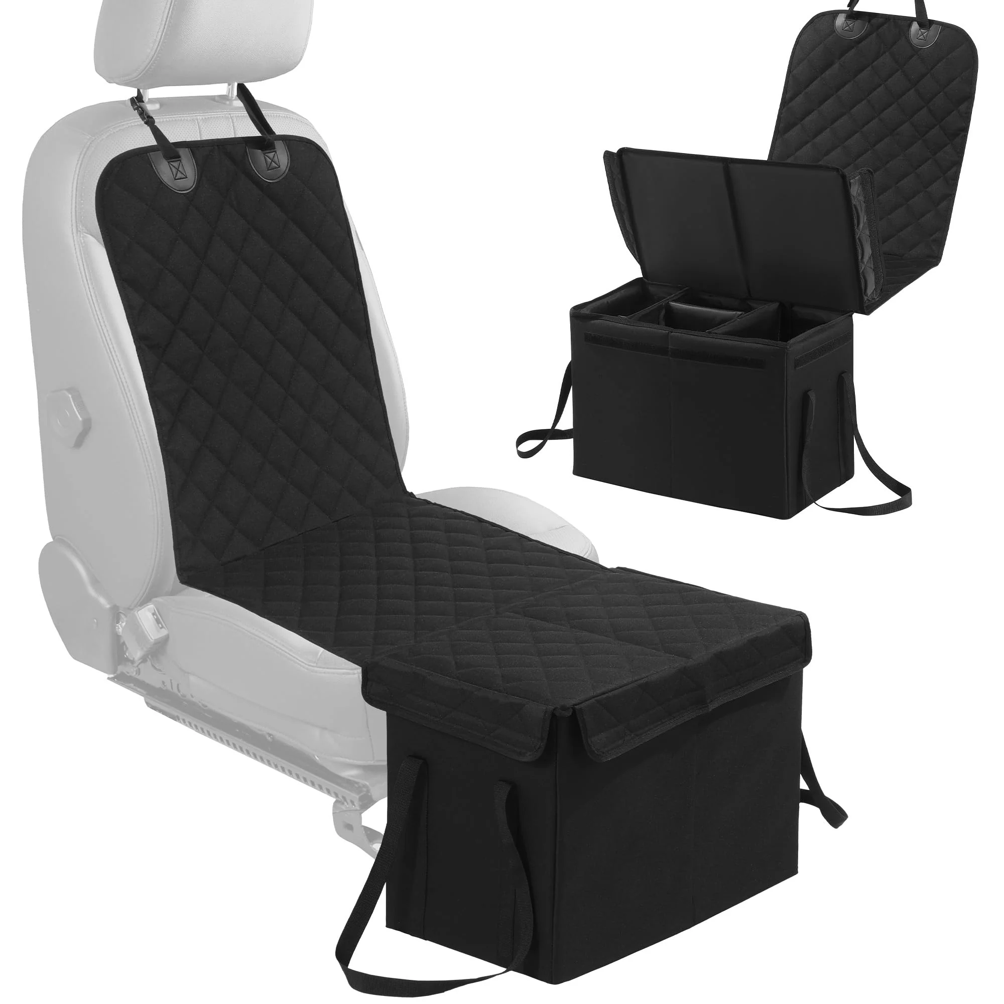 High-Grade HOMBYS Back Seat Extender for Dogs – Waterproof Car Seat Cover with Storage Universal Fit Pure